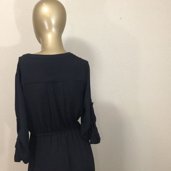 Solid black MOSSIMO shift dress, XS - Picture 4 of 5